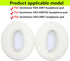 HD4.50BT Ear Pads Replacement Type Memory Foam Leather Ear Pads Suitable for Sennheiser HD4.50BT HD4.50BTNC HD4.40BT Headset Use (White)...