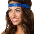 Hipsy Women's Adjustable Non Slip Skinny Wave & Wide Bling Glitter Headband Mixed 3-pack (Mixed Royal Blue)...
