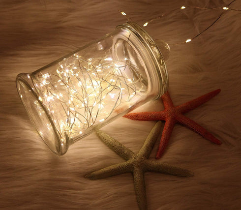 2 Pack 20 Feet 60 Warm White Led Battery Operated Fairy Lights with Remote Control Timer Waterproof Silver Copper Wire Twinkle String Lights for P...