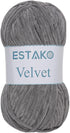 Estako Velvet Chenille Blanket amigurumi Yarn for Crocheting and Knitting Super Bulky 100 gr (132 yds) (1140 - Grey)...