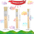 Wooden Stencil Brushes Natural Stencil Brushes Bristle Painting Brushes Wooden Handle Painting Stencil Brushes for Acrylic Oil Watercolor Painting...
