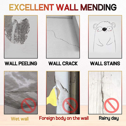 Drywall Patch Repair Kit with Scraper, Wall Spackle Repair Paste, Wall Mending Agent Quick and Easy Solution to Fill The Holes for Home Wall, Plas...