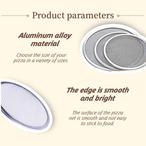6 Packs Aluminum Alloy Pizza Pan with Holes, 7 Inch Commercial Grade Pizza/Baking Screen for Oven Round Pizza Crisper Tray Pizza Baking Tray for H...