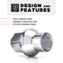 White Knight 1/2"-20 Thread Lug Nuts for Aftermarket or Factory Wheels - 4 Chrome Lug Nuts - ET Bulge Seating - Carbon Steel for Durable Construct...