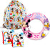 Disney Mickey and Friends Ultimate Beach Toys Set - 6 Pc Pool Toys Bundle with Mickey Beach Ball, Arm Floaties, Minnie Mouse Pool Ring, Cinch Bag,...