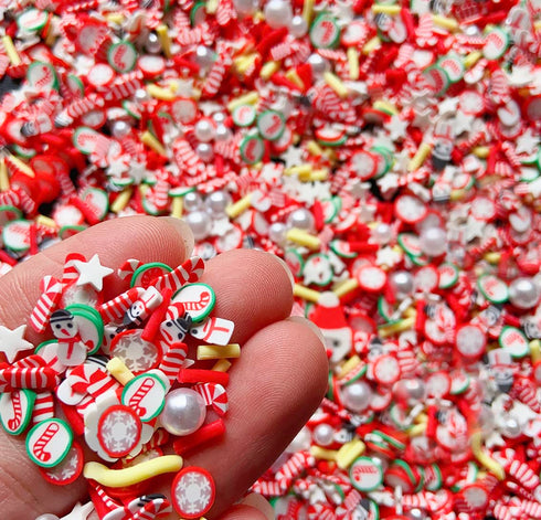 EHOPE Fake Sprinkles Fake Christmas Sprinkles Fake Candy Sprinkles Polymer Clay Sprinkles Polymer Sprinkles Christmas Polymer Clay Slices for Nail...