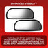 Blind Spot Convex Car Rear View Mirror: Rearview/Side Stick On Mirror Automotive Accessories | Narrow Blindspot Mirrors For Car By Utopicar (2 pac...