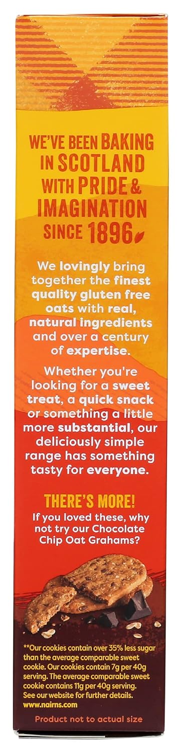 Nairn's Gluten-Free Stem Ginger Oat Grahams - Healthy, Tasty and Safe for Celiacs. Perfect On-the Go Snack .High Fiber, No Artificial Colors, Flav...