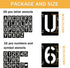 42 Pieces Letter Stencils 3.5 Inch,Spray Paint Stencil,Reusable Lettering Stencils,Fonts Stencils,Alphabet Stencil,Number Stencils,Spray Paint Ste...