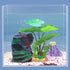 COOSPIDER Betta Fish Leaf Pad Hammock Aquarium Decoration Cichlid Fish Tank Resin Rock Mountain Cave Ornaments Fish Bowl Decorations for Sleeping ...