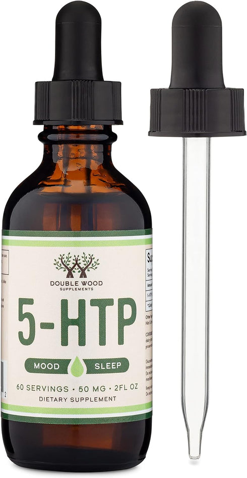 5HTP Liquid Drops - More Absorbable and Effective Than 5 HTP Capsules (60 Servings of 50mg 99%+ 5-HTP) Serotonin Supplement for Mood, Sleep, and R...