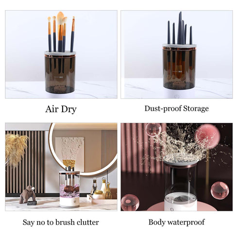 Cosmetic Brush Cleaner, Brushly Pro Makeup Brush Cleaner, Electric Makeup Brush Cleaner, Automatic Spinning Makeup Brush Cleaner For For All Size ...
