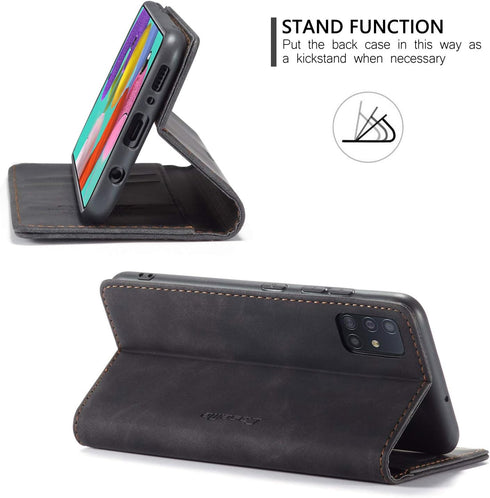 Samsung Galaxy A51 4G Wallet Case,Magnetic Stand Flip Protective Cover Book Style Leather Flip Cover Durable Shockproof Protective Case for Galaxy...
