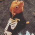 Halloween Pet Dog Cat Skull Hoodies Glowing Skeleton Bones Costume Outfit for Dogs Cats (L)...