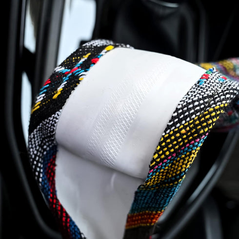 Valleycomfy Boho Steering Wheel Covers for Women Cloth Bohemian Universal 15 inch Baja Blanket Enthic...