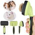 Self cleaning slicker brush for dogs and cats, skin-friendly grooming cat brush, easy-to-clean dog hair brush, depilatory brush, hair brush puppy ...