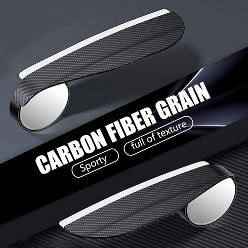 2 PCS Car Blind Spot Mirror, 2-in-1 Rearview Mirror Rain Eyebrow, Side Mirror Protection Shield, Self-adhesive Auxiliary Mirror, Universal for Mos...