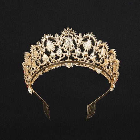 Holibanna Rhinestone Jewelry Set for Bridal Crown Necklace Earrings Wedding Jewelry Set Tiaras Jewelry Set for Party Banquet Ball...