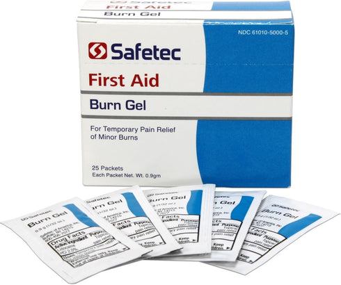 Safetec First Aid Burn Gel, 0.09gm Packets (25 Packets)...