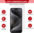Casper Screen Protector for iPhone 15 Pro Max - Full Coverage & Military Grade Shatterproof Tempered Glass, HD Clarity, Scratch-Resistant, Washabl...