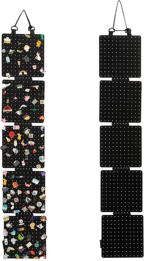 Hanging Enamel Lapel Pin Display Panels Organizer With 5 Loose-leaf Board Pieces, Brooch Pin Enamel Pin Display Pages, Badge Collection Display Ho...