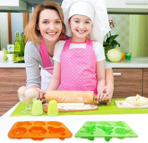 2 Pcs Insect shape Silicone Trays, SENHAI 6-Cavity 3D Dragonfly Butterfly Ladybug shape Cake Baking Molds, DIY Soap Handmade Muffin Biscuit Cookie...