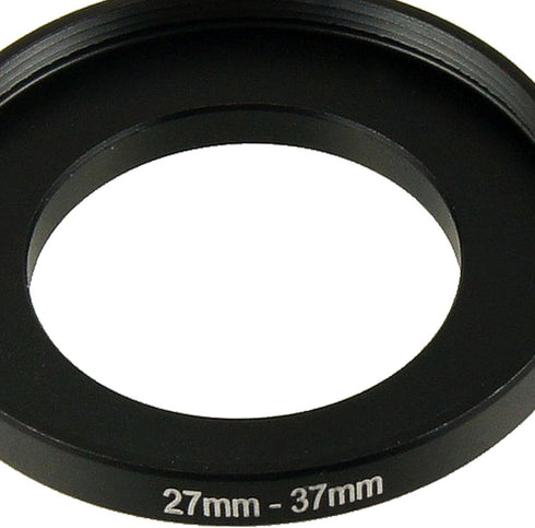 uxcell 27mm-37mm Step Up Ring Adapter for Camera, Metal 27mm to 37mm Camera Lens Hood Stepping Up Ring Filter for Digital DSLR SLR Camera, Black...