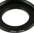 uxcell 27mm-37mm Step Up Ring Adapter for Camera, Metal 27mm to 37mm Camera Lens Hood Stepping Up Ring Filter for Digital DSLR SLR Camera, Black...