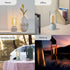 Retro Cordless Lantern Table Lamp, 40 Hours Long Lasting Dimming Night Light, Small Rechargeable Battery Operated Light for Nightstand, Decoration...