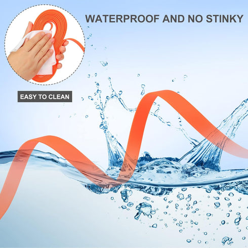 Waterproof Long Leash Durable Dog Recall Training Lead Great for Outdoor Hiking, Training, Yard, Beach and Swimming (Orange, 30ft)...