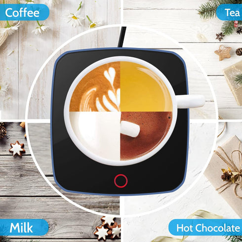 Coffee Cup Warmer, Smart Coffee Mug Warmer for Desk Home Office Use with 3 Temperature Setting, Beverage Warmer Candle Warmer for Tea, Water, Milk...