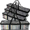 Evelots 4 Pack CD Storage Bags, Clear PVC Plastic-Holds 192 CDs With Cases Total-Strong Handles-Protects from Scratches/Dirt/Dust/Moisture...