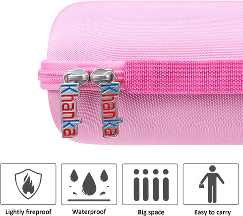 Khanka Hard Travel Case Replacement for SOWO Surgeboom 2 Outdoor Portable Bluetooth Speaker, Wireless IPX7 Waterproof Speaker, Case Only (Pink)...