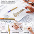 Arteza Double Outline Markers, 16 Colours, Gold Marker Pens, Create Metallic Lines with Vivid Colour Outlines, Work on Cards, Paper, and Canvas...