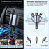 Retractable Car Charger - 4-in-1 Fast Car Phone Charger 120W Cigarette Lighter Dual USB C Car Charger Adapter for iPhone 15 14 13 12 Pro Max iPad ...