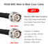 2PCS BNC Male to Male Coax Cable 2FT 50 Ohm RG58 Extension Coaxial Cable with BNC Connectors...