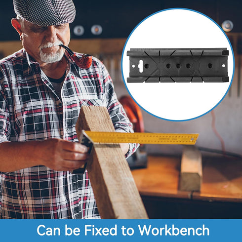 Miter Saw Box, 0/22.5/45/90 Degree Woodworking Miter Woodworking Miter Saw Box ABS Saw Box Cabinet Wood Angle Cutting Saw Box Wood Gypsum Oblique ...