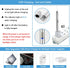 Earwax Removal Kit 5 Pcs, Ear Wax Cleaning Tool Set, Ear Pick with LED Light USB Charging, Stainless Steel Ear Curette, Earwax Tweezer, Ear Canal ...
