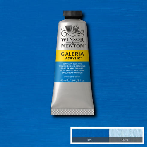 Winsor & Newton Galeria Acrylic Color, 60ml (2-oz) Tube, Cerulean Blue Hue...