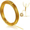 32.8 Feet Aluminum Wire, Bendable Metal Craft Wire for Making Dolls Skeleton DIY Crafts (Gold, 1.5 mm Thickness)...