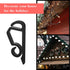 Marsui 120 Pieces Christmas Light Clips Outdoor Gutter Hooks Plastic Seasonal Weatherproof Clips Holiday Fence Hooks for Christmas Roof Tree Outsi...