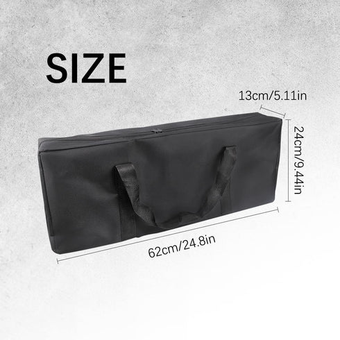 BBQ Tools Carry Bag,Large Capacity Oxford Grill Tool Carry Bag, Waterproof Outdoor BBQ Grill Accessories Bag for Picnic Cooking Camping Trip (Blac...