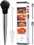 Turkey Baster Long, ARRITZ Stainless Steel Baster For Cooking with Cleaning Brush, 2 Baster Syringe Needles (Black)...