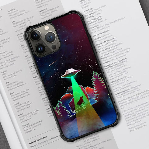 ZHEGAILIAN Case Compatible with iPhone 15 Pro Max,Aliens Hijack Bull 15 Pro Max Cases for Men/Boys,UNBreak Reinforced Corners Back Cover Soft TPU ...