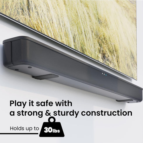 EVEO Soundbar Mount for LG, Samsung, Roku, Sony, JBL, Vizio, Bose - Sound Bar Mounts Under TV, Soundbar Wall Mount Bracket, Sound Bar Shelf, Sound...