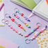 WATINC 286Pcs DIY Keychain Making Crafts Kits Adjustable Letter Heart Shape 6mm Pony Transparent Beads Key Ring Bracelet Supplies Jewelry Making K...