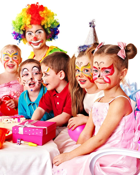 Rainbow Colors Face Painting Kits- 16 Colors Twistable Face Paint Marker Sticks with 2 Brushes, LGBT Washable Face Paint Crayons Kit, Birthday, Pr...