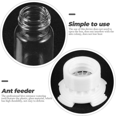 Yardwe 2pcs Ant Water Feeder, Liquid Feeder Ant Feeding Box Micro Animal Liquid Feeder Ant Nest Accessories, 5ML...