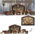 Nativity Puzzle, Wooden Jesus Puzzle Statue, Wood Burned Design, Nativity Set, Home Educational Wooden Puzzles Birthday Gifts, Sculpture Decor for...