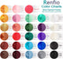 Renfio 100g Mica Powder Pigment, Metallic Natural Dye Mineral Pearl Shimmer Epoxy Resin Dye for Painting Soap Making Slime Bath Bombs 3.5 Oz - Pin...